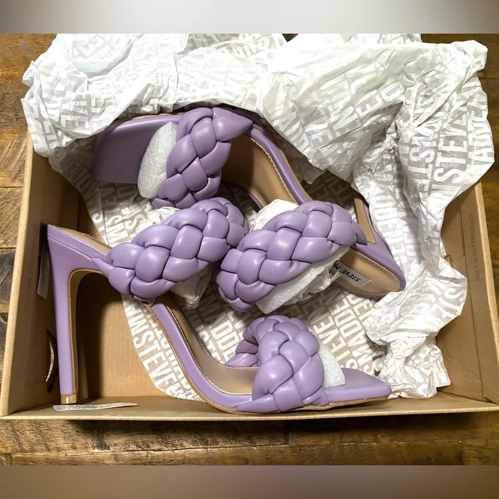 NWT Steve Madden Kenley Lavender Purple Shoes Heels Size 11 - Picture 5 of 7